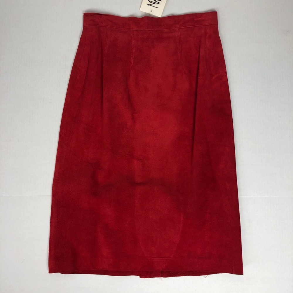 Dead stock NWT vintage suede skirt